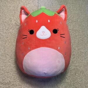 Strawberry Cat Squishmallow / Olma 8 inch Squishmallow Pillow